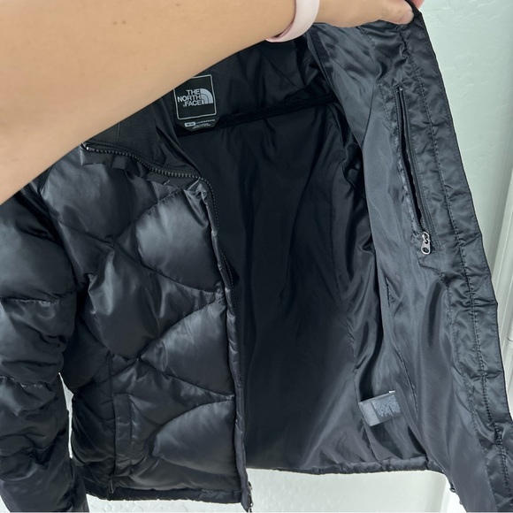 The North Face Puffer Jacket 550 Black Diamond Quilted Down Coat Medium - Picture 4 of 4